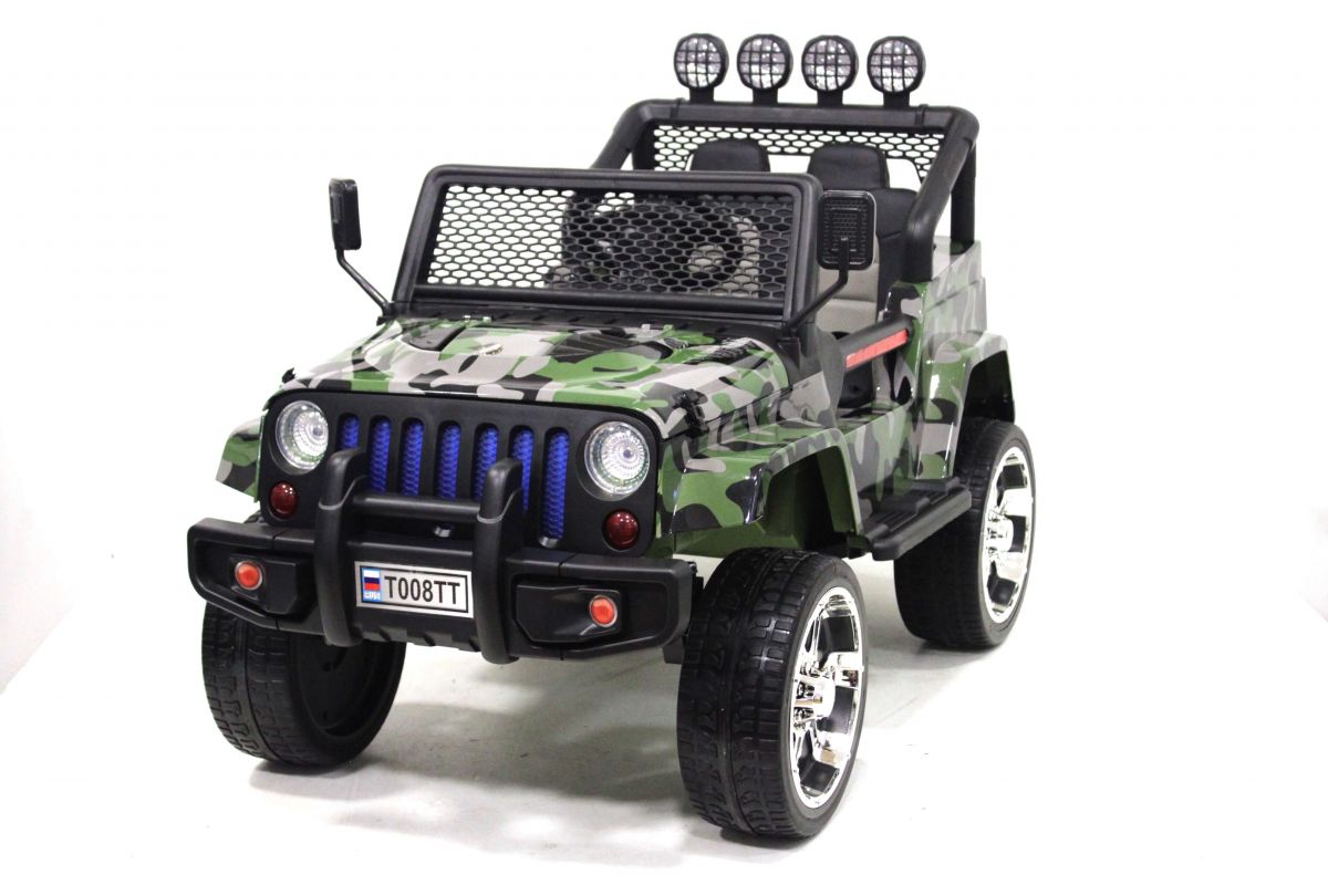 Детский электромобиль Jeep T008TT (4*4) камуфляж